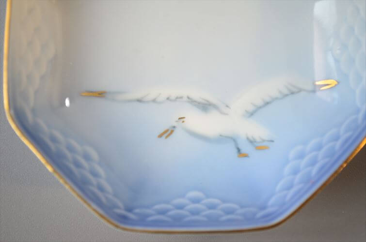 デンマーク製 BingGrondahl シーガル 八角形 小皿 豆皿 small Dish ビングオーグレンダール ヴィンテージ アンティーク_260212