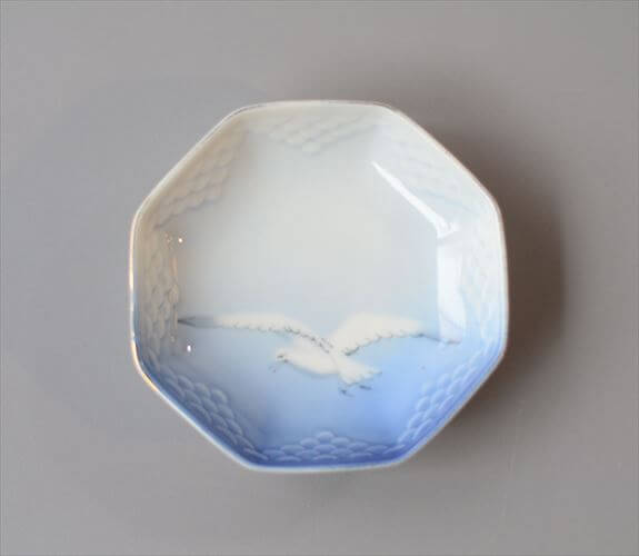 デンマーク製 BingGrondahl シーガル 八角形 小皿 豆皿 small Dish ビングオーグレンダール ヴィンテージ アンティーク_260212