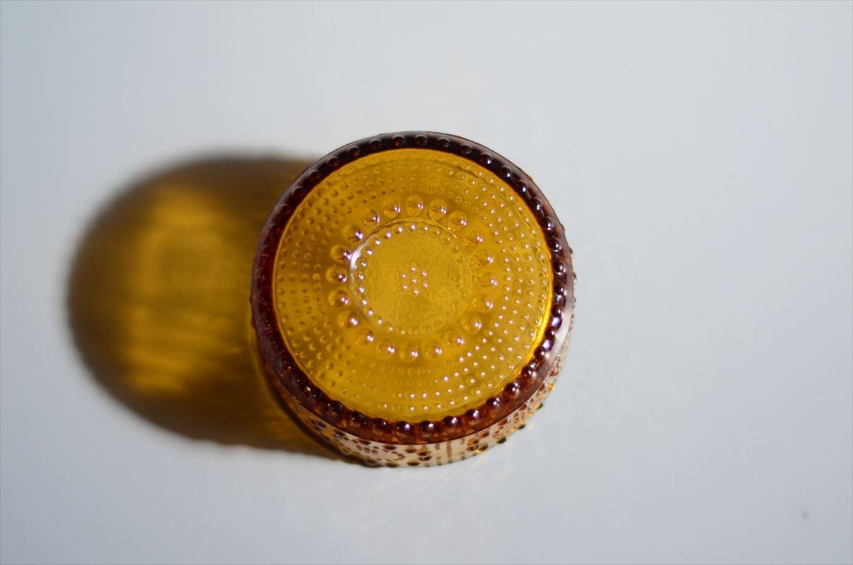フィンランド製 Riihimaen Lasi Grapponia ミニボウル 9cm ブラウン ポット リーヒマエンラシ Nanny still グラッポニア 北欧