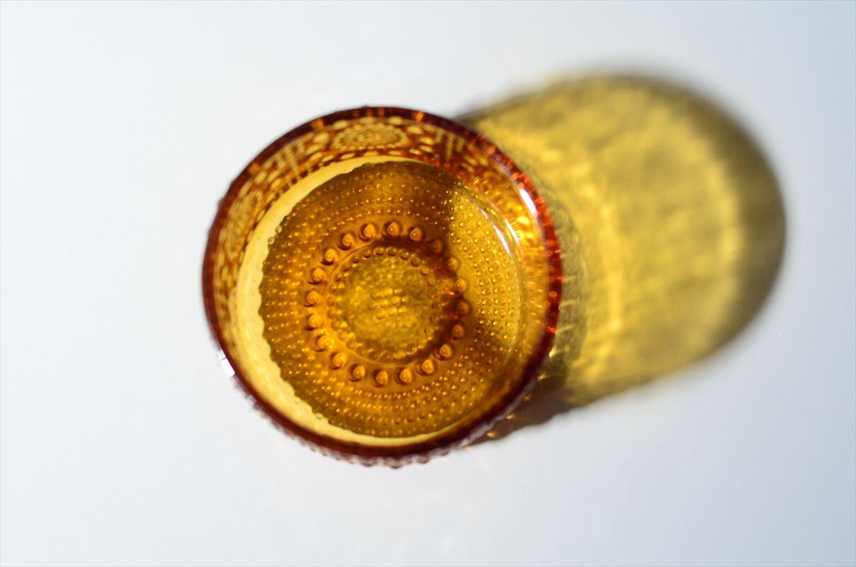 フィンランド製 Riihimaen Lasi Grapponia ミニボウル 9cm ブラウン ポット リーヒマエンラシ Nanny still グラッポニア 北欧