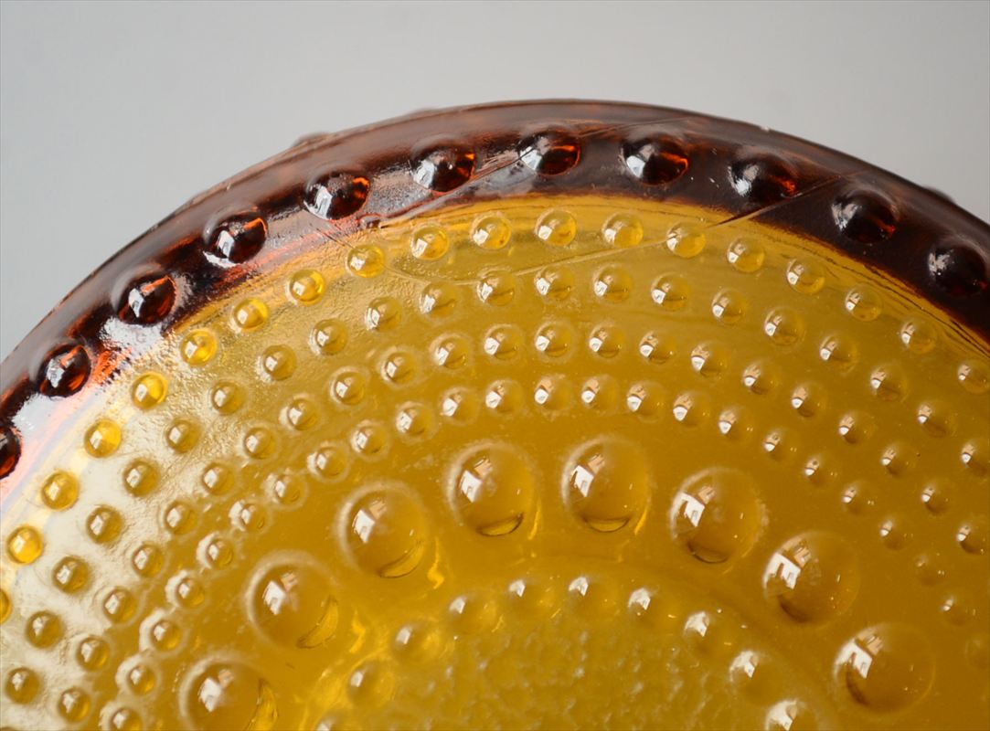 フィンランド製 Riihimaen Lasi Grapponia ミニボウル 9cm ブラウン ポット リーヒマエンラシ Nanny still グラッポニア 北欧