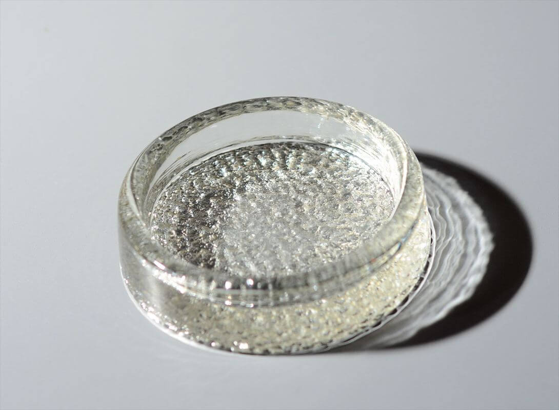 フィンランド製 Iittala Visa アッシュトレー 10cm イッタラ ヴィサ Timo Sarpaneva ガラス皿 トレイ 北欧 ヴィンテージ