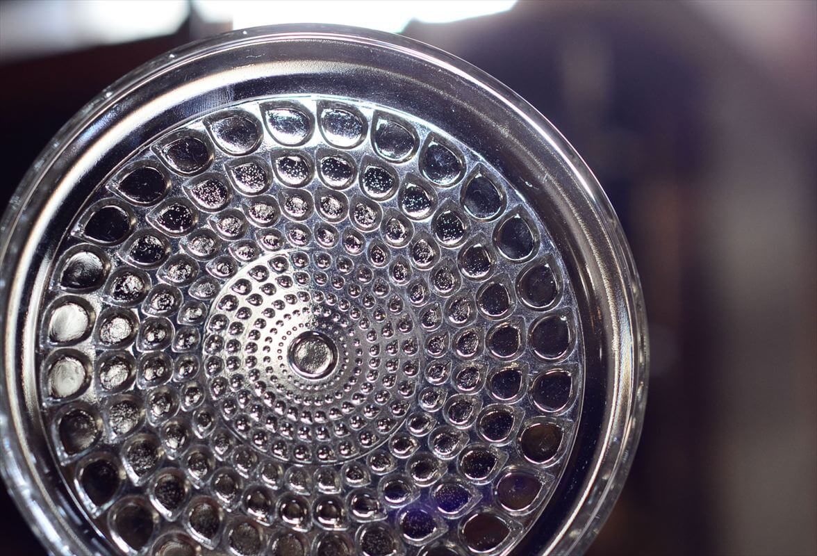 フィンランド製 Riihimaen Lasi Merja ガラスプレート 14cm お皿 デザート ケーキプレート 北欧 ヴィンテージ
