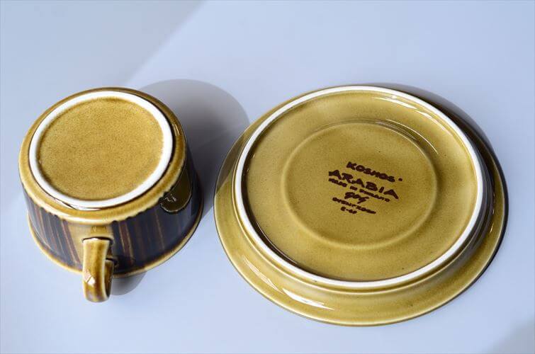 ARABIA アラビア コスモス ティーカップ＆ソーサー KOSMOS 北欧食器 フィンランド ヴィンテージ アンティーク_260217