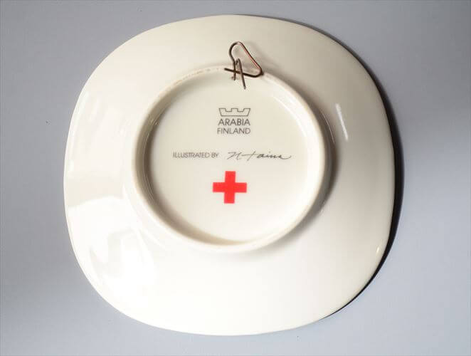 ARABIA Uppo-Nalle ミニプレート ウォールプレート アラビア Hannu Taina ウッポナッレ 飾り皿 北欧 ヴィンテージ アンティーク_260218