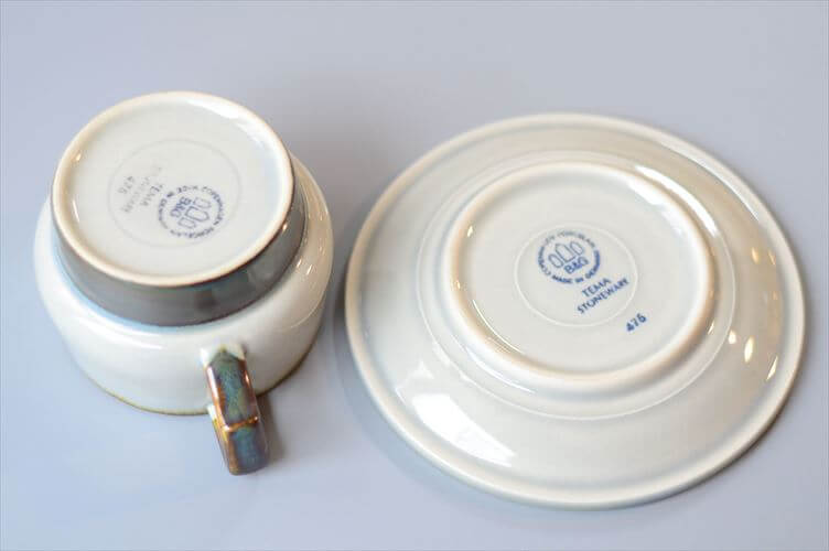 デンマーク製 クイストゴー TEMA ティーカップ＆ソーサー ティーマ B&G Bing & Grondahl J.H.Quistgaard 北欧ヴィンテージ アンティーク_260302