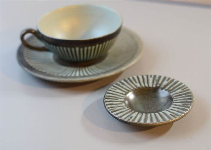 デンマーク製 LOVEMOSE 豆皿 小皿 ロウエモーズ Grasten 北欧 陶器 アンティーク ヴィンテージ_260303