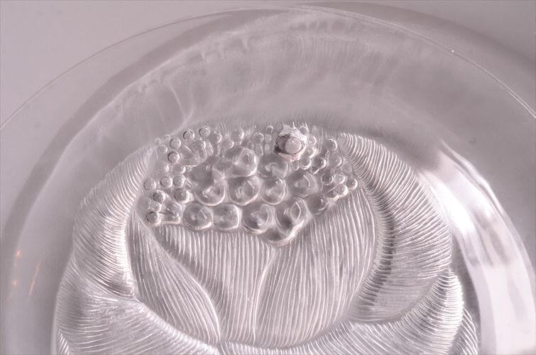 フィンランド製 Nuutajarvi ARABIA Pioni 21cm ガラスプレート ヌータヤルヴィ アラビア ピオニ Oiva Toikka オイヴァトイッカ ヴィンテージ_260304