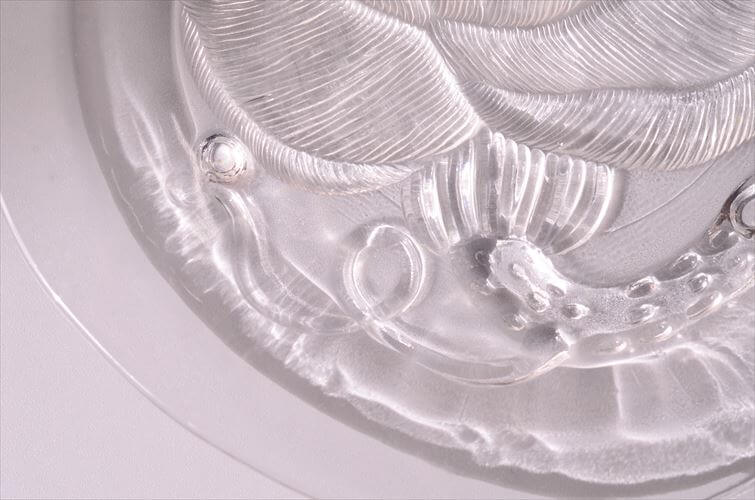 フィンランド製 Nuutajarvi ARABIA Pioni 21cm ガラスプレート ヌータヤルヴィ アラビア ピオニ Oiva Toikka オイヴァトイッカ ヴィンテージ_260304