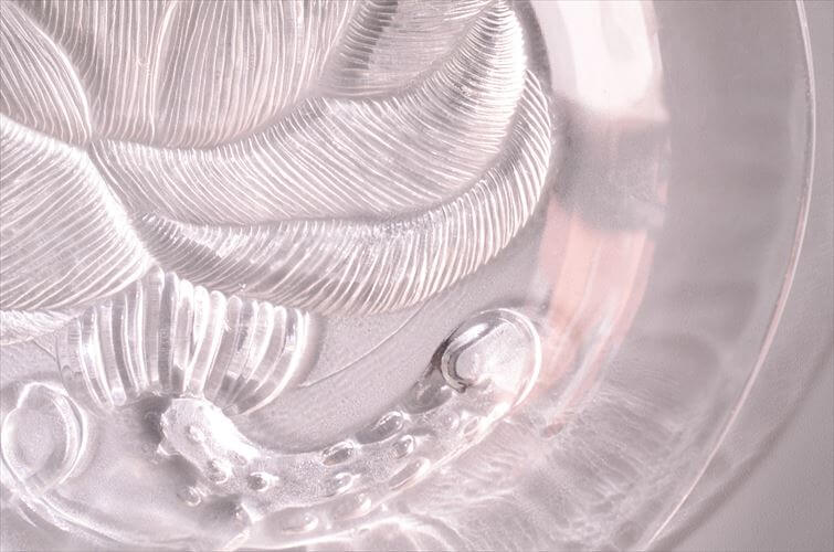 フィンランド製 Nuutajarvi ARABIA Pioni 21cm ガラスプレート ヌータヤルヴィ アラビア ピオニ Oiva Toikka オイヴァトイッカ ヴィンテージ_260304