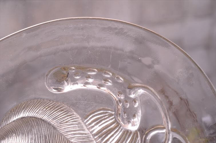 フィンランド製 Nuutajarvi ARABIA Pioni 21cm ガラスプレート ヌータヤルヴィ アラビア ピオニ Oiva Toikka オイヴァトイッカ ヴィンテージ_260304