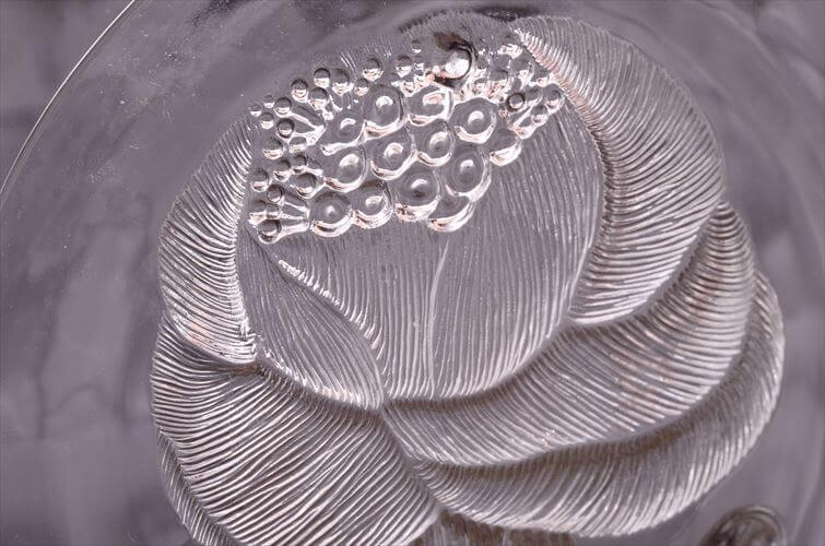 フィンランド製 Nuutajarvi ARABIA Pioni 21cm ガラスプレート ヌータヤルヴィ アラビア ピオニ Oiva Toikka オイヴァトイッカ ヴィンテージ_260304