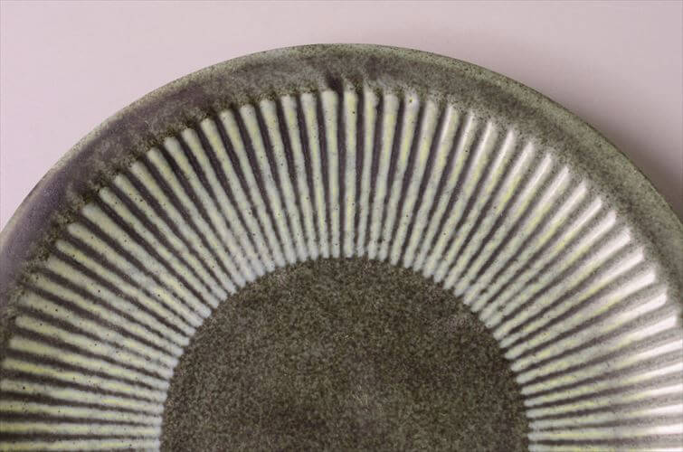 デンマーク製 LOVEMOSE 17cm プレート お皿 ロウエモーズ Grasten 北欧 陶器 アンティーク ヴィンテージ_260304