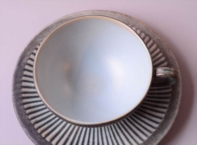 デンマーク製 LOVEMOSE カップ&ソーサー ロウエモーズ Grasten 北欧 陶器 アンティーク ヴィンテージ_260304