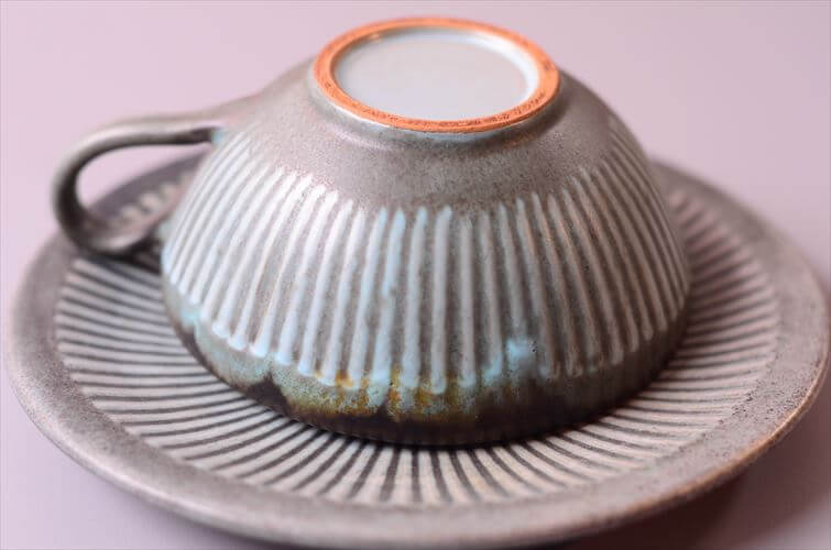 デンマーク製 LOVEMOSE カップ&ソーサー ロウエモーズ Grasten 北欧 陶器 アンティーク ヴィンテージ_260304