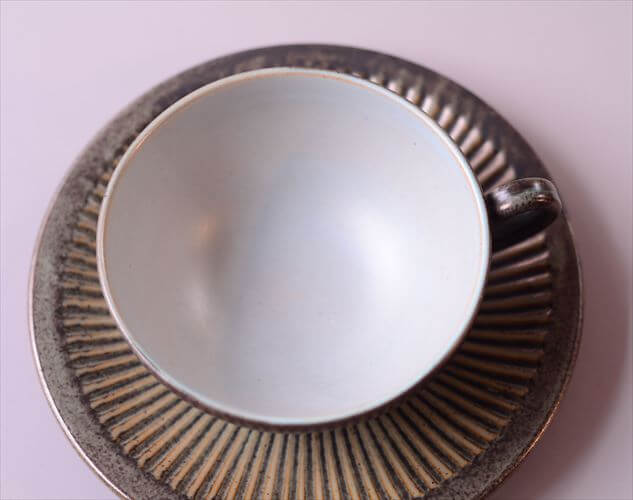 デンマーク製 LOVEMOSE カップ&ソーサー ロウエモーズ Grasten 北欧 陶器 アンティーク ヴィンテージ_260304