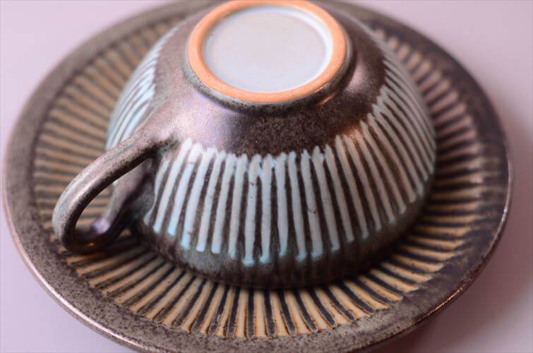 デンマーク製 LOVEMOSE カップ&ソーサー ロウエモーズ Grasten 北欧 陶器 アンティーク ヴィンテージ_260304