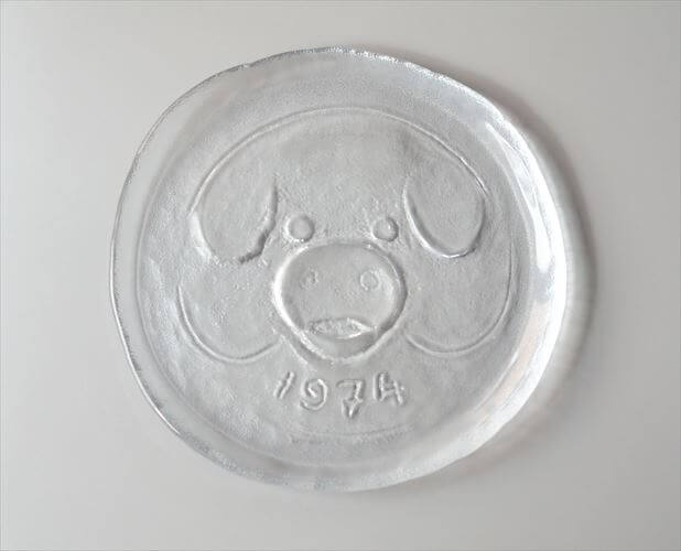 フィンランド製 Humppila 1974年 ガラスプレート 21cm お皿 フンピラ クリスマス アニバーサリープレート 北欧 ヴィンテージ_260309