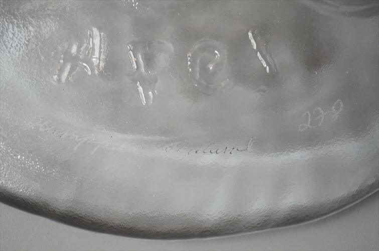 フィンランド製 Humppila 1974年 ガラスプレート 21cm お皿 フンピラ クリスマス アニバーサリープレート 北欧 ヴィンテージ_260309