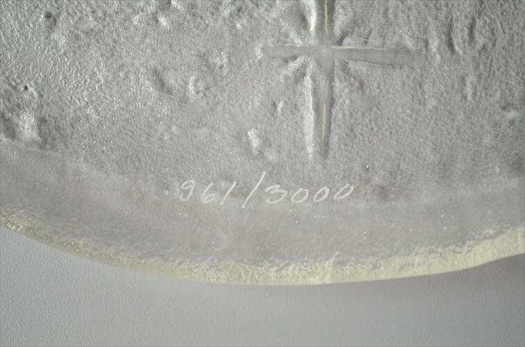 フィンランド製 Humppila 1979年 ガラスプレート 25cm お皿 フンピラ クリスマス アニバーサリープレート 北欧 ヴィンテージ_260309