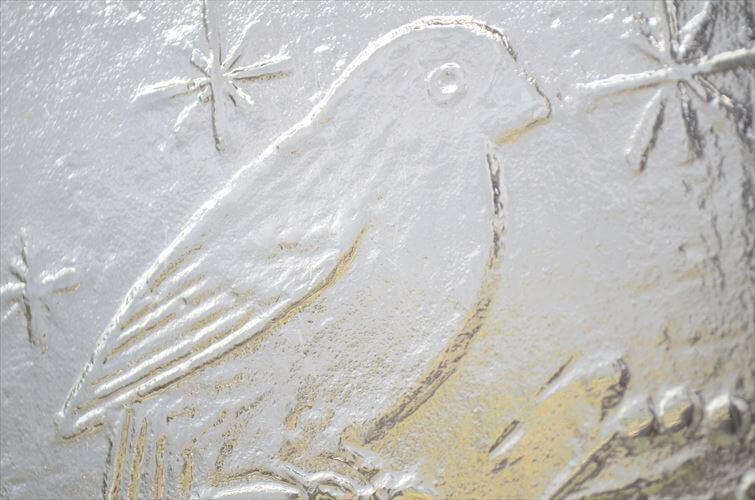 フィンランド製 Humppila 1979年 ガラスプレート 25cm お皿 フンピラ クリスマス アニバーサリープレート 北欧 ヴィンテージ_260309