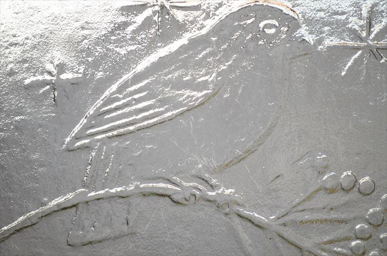 フィンランド製 Humppila 1979年 ガラスプレート 25cm お皿 フンピラ クリスマス アニバーサリープレート 北欧 ヴィンテージ_260309