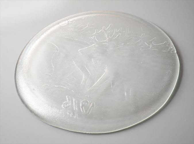 フィンランド製 Humppila 1976年 ガラスプレート 25cm お皿 フンピラ クリスマス アニバーサリープレート 北欧 ヴィンテージ_260309