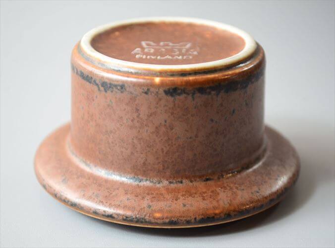 スタンプ残! ARABIA アラビア ルスカ Ruska エッグカップ エッグスタンド 北欧食器 フィンランド 陶器 北欧 ヴィンテージ アンティーク_260310