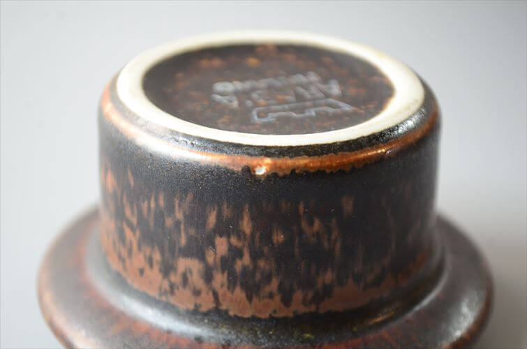 スタンプ残! ARABIA アラビア ルスカ Ruska エッグカップ エッグスタンド 北欧食器 フィンランド 陶器 北欧 ヴィンテージ アンティーク_260310