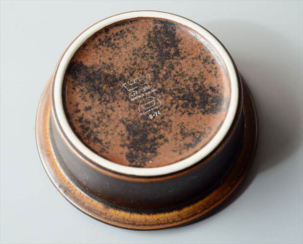 スタンプ残! ARABIA アラビア Ruska ボウル 13cm ココット型 ルスカ 北欧 食器 フィンランド 陶器 ヴィンテージ アンティーク_260310