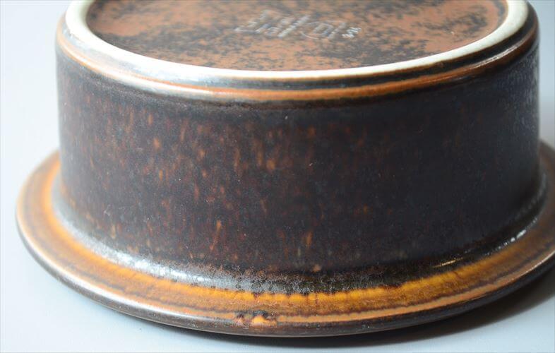 スタンプ残! ARABIA アラビア Ruska ボウル 13cm ココット型 ルスカ 北欧 食器 フィンランド 陶器 ヴィンテージ アンティーク_260310