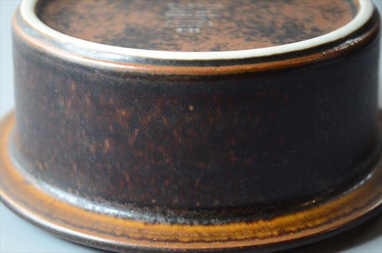 スタンプ残! ARABIA アラビア Ruska ボウル 13cm ココット型 ルスカ 北欧 食器 フィンランド 陶器 ヴィンテージ アンティーク_260310