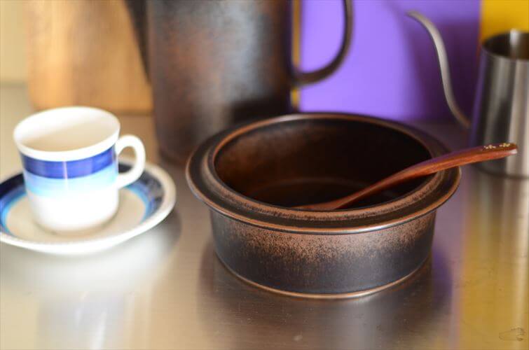 ARABIA アラビア Ruska ボウル 18cm ココット型 ルスカ 北欧 食器 フィンランド 陶器 ヴィンテージ アンティーク_260310