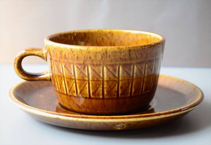 スウェーデン製 Rorstrand ロールストランド KANSAS カップ&ソーサー カンザス 北欧 食器 ヴィンテージ アンティーク_260312