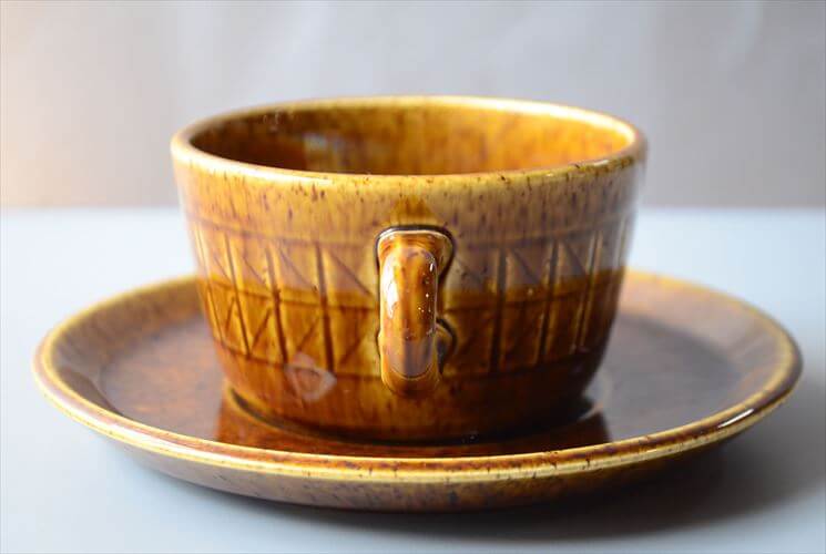 スウェーデン製 Rorstrand ロールストランド KANSAS カップ&ソーサー カンザス 北欧 食器 ヴィンテージ アンティーク_260312