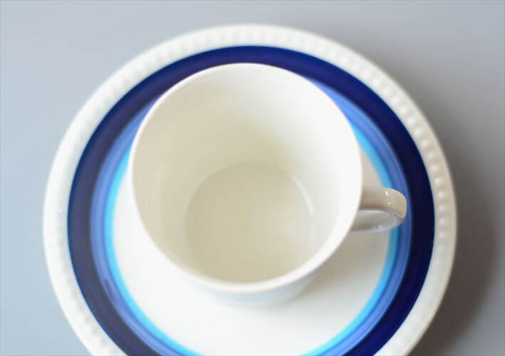 訳あり スウェーデン製 Upsala Ekeby Gefle LA MER カップ&ソーサー ゲフレ 北欧食器 磁器 陶器 アンティーク ヴィンテージ_260313