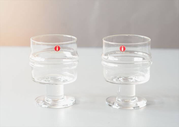 ラベル残! iittala イッタラ Pisaranrengas ミニグラス リキュールグラス ピサランレンガス ガラス 北欧 Timo Sapaneva ヴィンテージ_260316