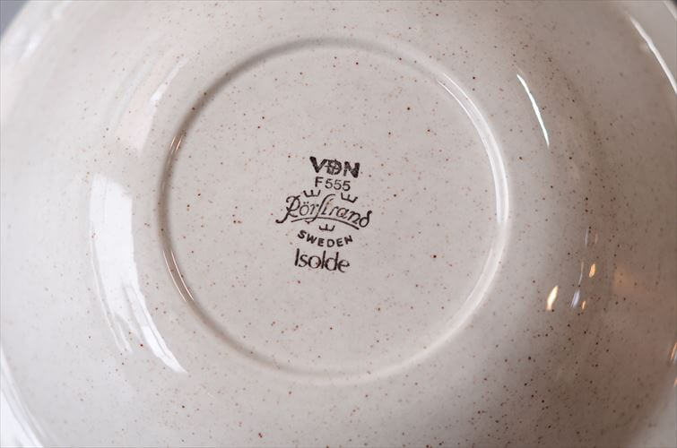 スウェーデン製 Rorstrand ロールストランド ISOLDE 20cm スーププレート 深皿 お皿 イソルデ 北欧 食器 ヴィンテージ アンティーク_260325