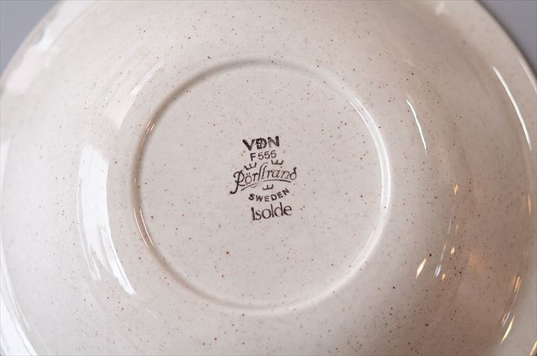 スウェーデン製 Rorstrand ロールストランド ISOLDE 20cm スーププレート 深皿 お皿 イソルデ 北欧 食器 ヴィンテージ アンティーク_260325