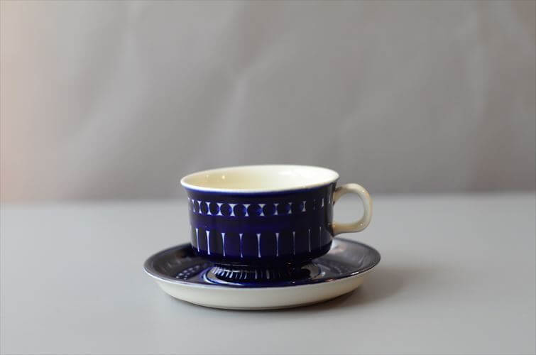 美品 ARABIA アラビア バレンシア カップ＆ソーサー Valencia デミタス フィンランド 北欧 ヴィンテージ アンティーク