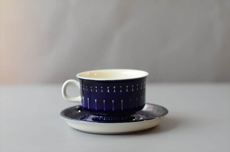 美品 ARABIA アラビア バレンシア カップ＆ソーサー Valencia デミタス フィンランド 北欧 ヴィンテージ アンティーク