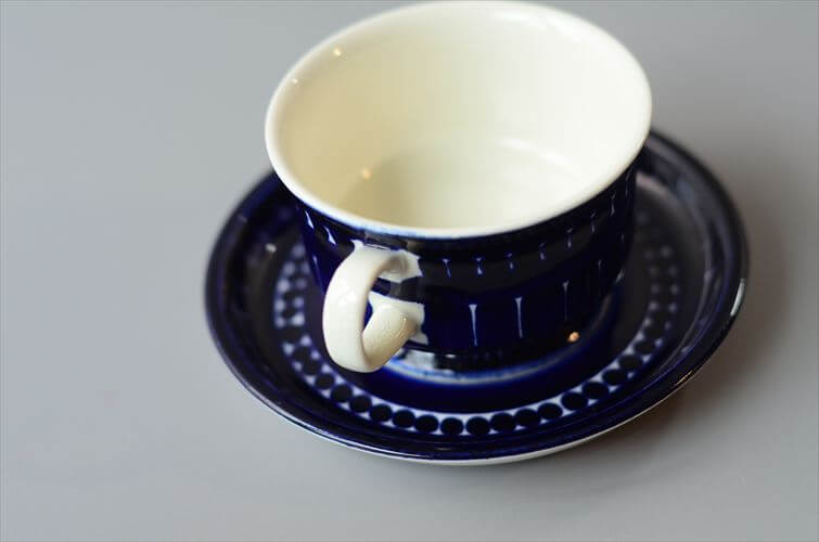 美品 ARABIA アラビア バレンシア カップ＆ソーサー Valencia デミタス フィンランド 北欧 ヴィンテージ アンティーク