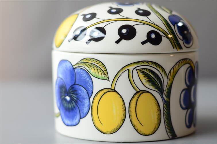 ARABIA アラビア Paratiisi パラティッシ オーバル蓋付きジャー キャニスター 旧ロゴ 北欧 ヴィンテージ アンティーク