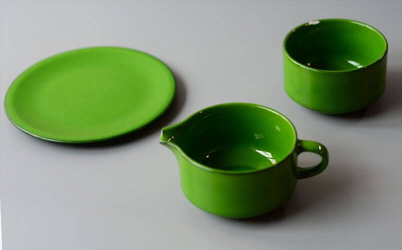 訳あり Villeroy&Boch Agadir クリーマー ポット プレートの3点セット ビレロイ＆ボッホ アガディール ヴィンテージ アンティーク