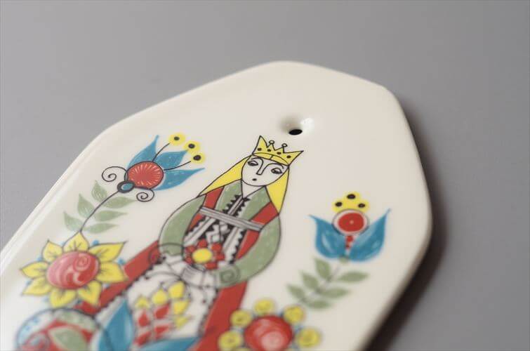 ノルウェー製 Figgjo Saga かわいいチーズボード 陶板 オブジェ Turi Gramstad Oliver 北欧 ヴィンテージ アンティーク