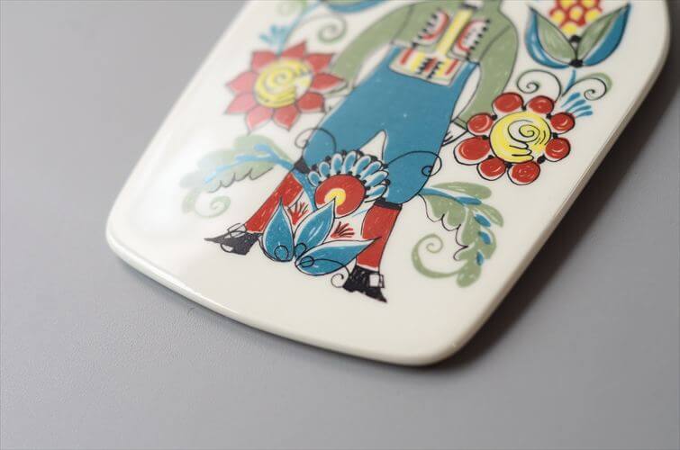 ノルウェー製 Figgjo Saga かわいいチーズボード 陶板 オブジェ Turi Gramstad Oliver 北欧 ヴィンテージ アンティーク