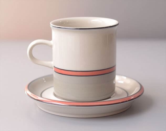 ARABIA アラビア aslak カップ&ソーサー 7.5cm高 アスラク 北欧食器 フィンランド ヴィンテージ アンティーク_260417