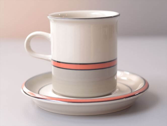 ARABIA アラビア aslak カップ&ソーサー 7.5cm高 アスラク 北欧食器 フィンランド ヴィンテージ アンティーク_260417