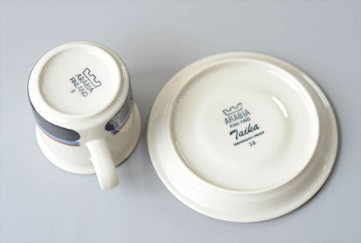 ARABIA アラビア Taika カップ&ソーサー タイカ 北欧食器 フィンランド ヴィンテージ アンティーク_260422