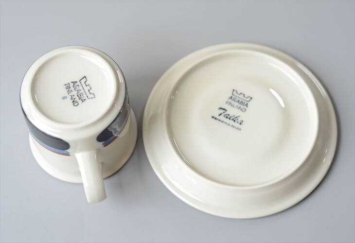 ARABIA アラビア Taika カップ&ソーサー タイカ 北欧食器 フィンランド ヴィンテージ アンティーク_260422